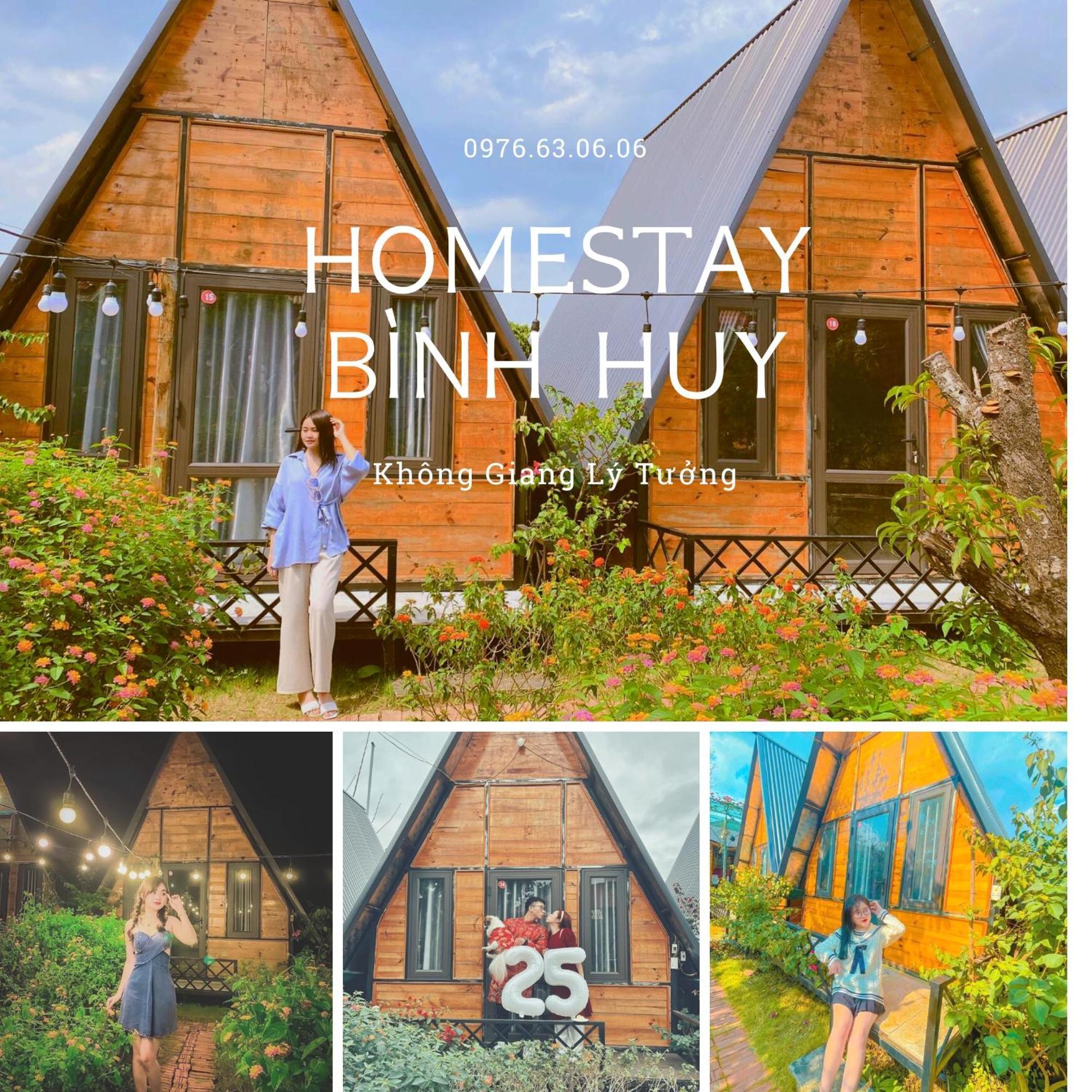 Bugalow Binh Huy Homestay Moc Chau Exterior foto